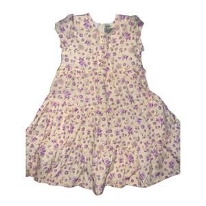 Vintage Lauren Ashley Floral ruffled tiered cotton girls dress size 4
